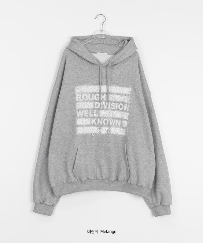 【BAON】[unisex] Pikuyo printing brushed over hoodie BAON (バオン) - [男女兼用]ピクヨプリンティング裏起毛オーバー