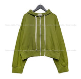 fw Balloon Crop Hood Zip Up