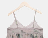 Deman Lace Flower Long Bustier OnePiece