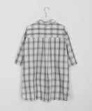 [unisex] Blini Color Check Over Short Sleeve Shirt