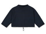 [AG.W] Wappen Stand Neck Crop Sweat Shirt