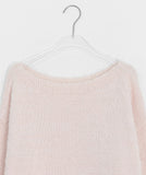 Nayu Hairy Lip Neck Loose Knit