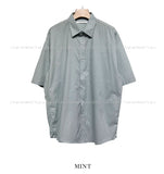 With overfit half shirt