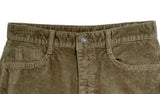 Veil khaki suede mini skirt