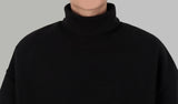 Turtleneck brushed sweatshirt