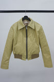 two way papaer leather jumper