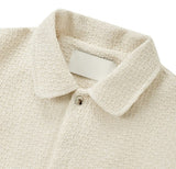 Bound Tweed Half Shirt Jacket