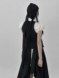 Glitter Lace Hood Coif