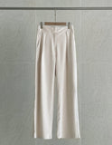 Anvel Belloa Corduroy Pintuck Wide Pants