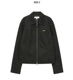 Suede zip-up jacket