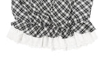 Poupo Lace Layered Scrunchie Check Sleeveless