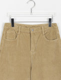 Yves corduroy brushed wide pants