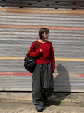 [Unisex] Cordinden Pigment Cargo Wide Pants