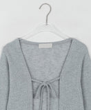 Rotei Ribbon Bolero Knit Cardigan