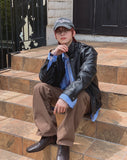 Raoul High-Neck Leather Jacket