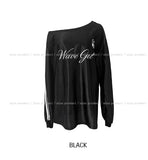Girls' Unbalanced Glossy Rugby Sweatshirt