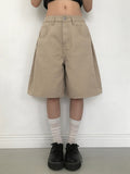 [Planning] Maku Pintuck Cotton Bermuda Wide Pants