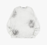 Faded washed vintage crack long sleeve