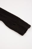 Need wool crop round-neck cardigan