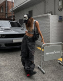 Rio camo damage back pocket balloon pants