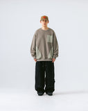 Snap Oblique Cargo Balloon Pants