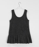 Rioki Pleats Sleeveless Knit One Piece