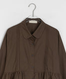 Nellicky Pintuck Round Collar Blouse