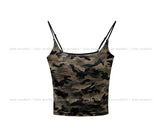 Litey camo crop sleeveless (with cup)