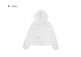 E-ring String Windbreaker Hood Zip-up