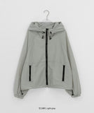 Milta Check Over Hood Windbreaker