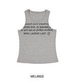 Hua Half Lettering Semi Overfit Sleeveless