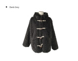 Gaed Wool Duffle Hood Fur Jacket