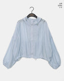 Muni Flower Seethrough String Hooded Jumper