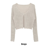 harmon crop knit cardigan