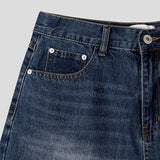 Tailor washed Bermuda denim pants