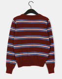 [Wool 20] Rican Stripe Wool Round Knitwear
