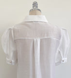 Belluan Tencel Collar Puff Blouse