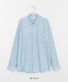 [unisex] Billmon Seersucker Stripe Over Shirt