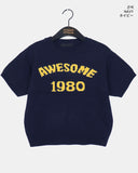 Tand 1980 Layered Cropped Short-Sleeved Knitwear