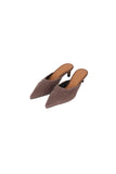 fur stileto mule