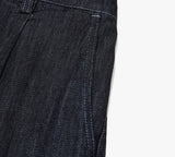 Lotz Pintuck Denim Wide Pants