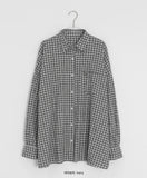 [unisex] Tail Overfit Pocket Check Shirt