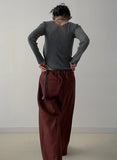 [unisex/FW] Adjust One-Tuck Wool Wide Slacks