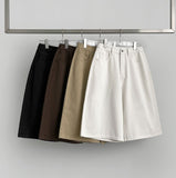 Unique Cross Adjust Point Bermuda Knee Length Cotton Pants