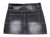 Ant Row Washing Denim Mini Skirt