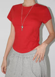 [SET] WAIST LAYERED TEE