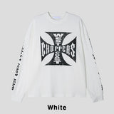 Coast Waffle Cross Lettering Long Sleeve