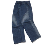 Wavy Brushed Wide Denim