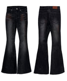 Red scales denim