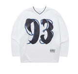 93 V-Neck Mesh Jersey Long Sleeve